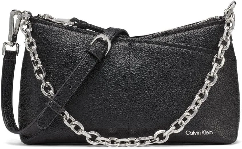 Calvin Klein Women's Zoe Top Zip Chain Crossbody