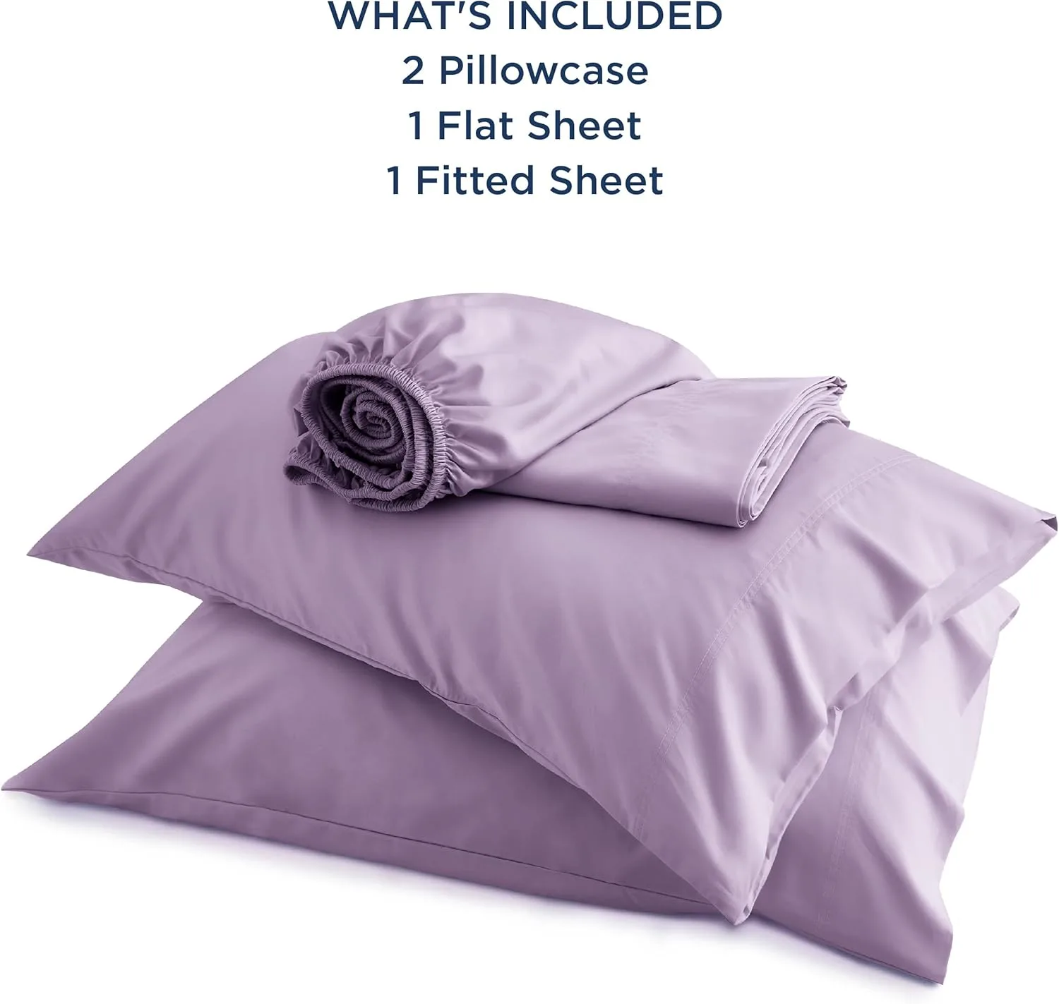 Bedsure PureWoven 100% Rayon Derived from Bamboo, Queen Sheets, 4 Pieces
