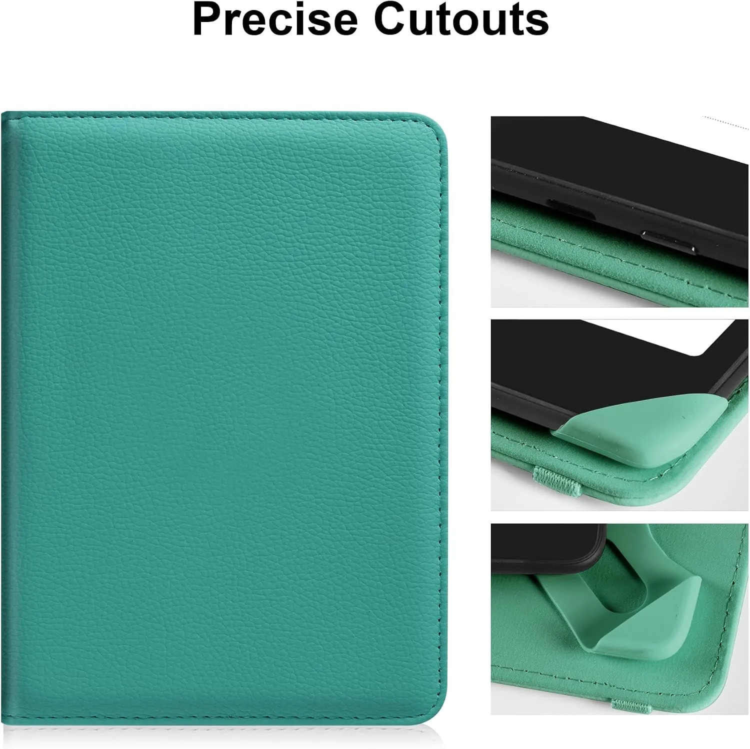 HoYiXi Universal Case for 6 inch Kindle eReader Compatible with Paperwhite(2015/2018)/Pocketbook and Tolino/Kobo Clara HD,6" eReader Protective Case Cover Elastic Rope,Green
