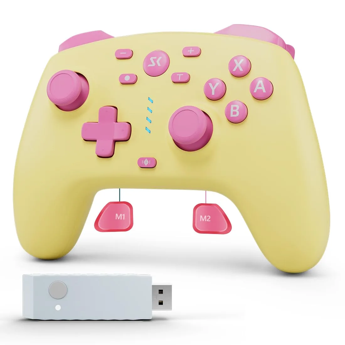 Wireless Switch Controller for Switch/Switch 2/OLED/Lite/PC(Butter Yellow)