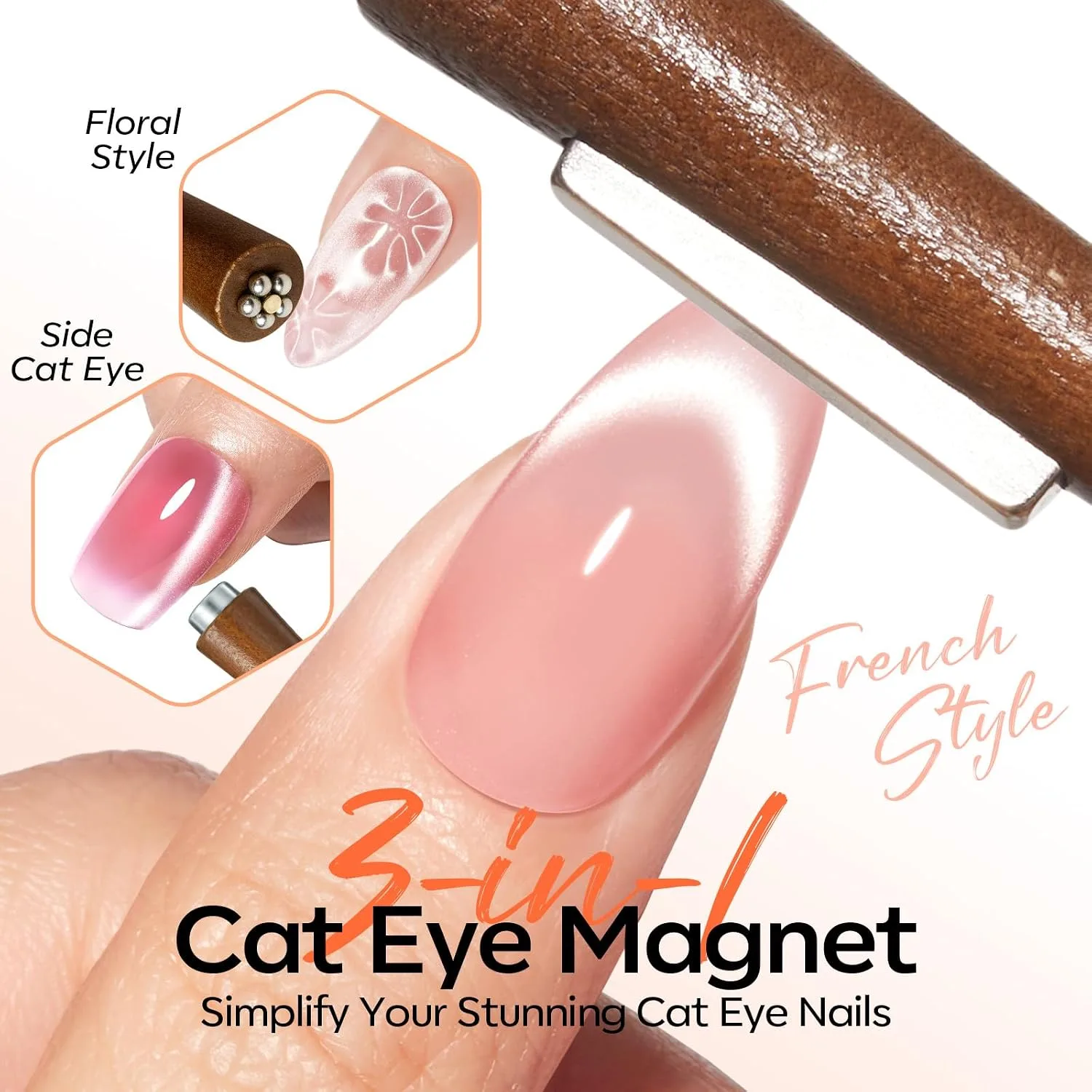 Modelones Cat Eye Magnet, Cateye Magnet for Cateye Gel Polish Tools
