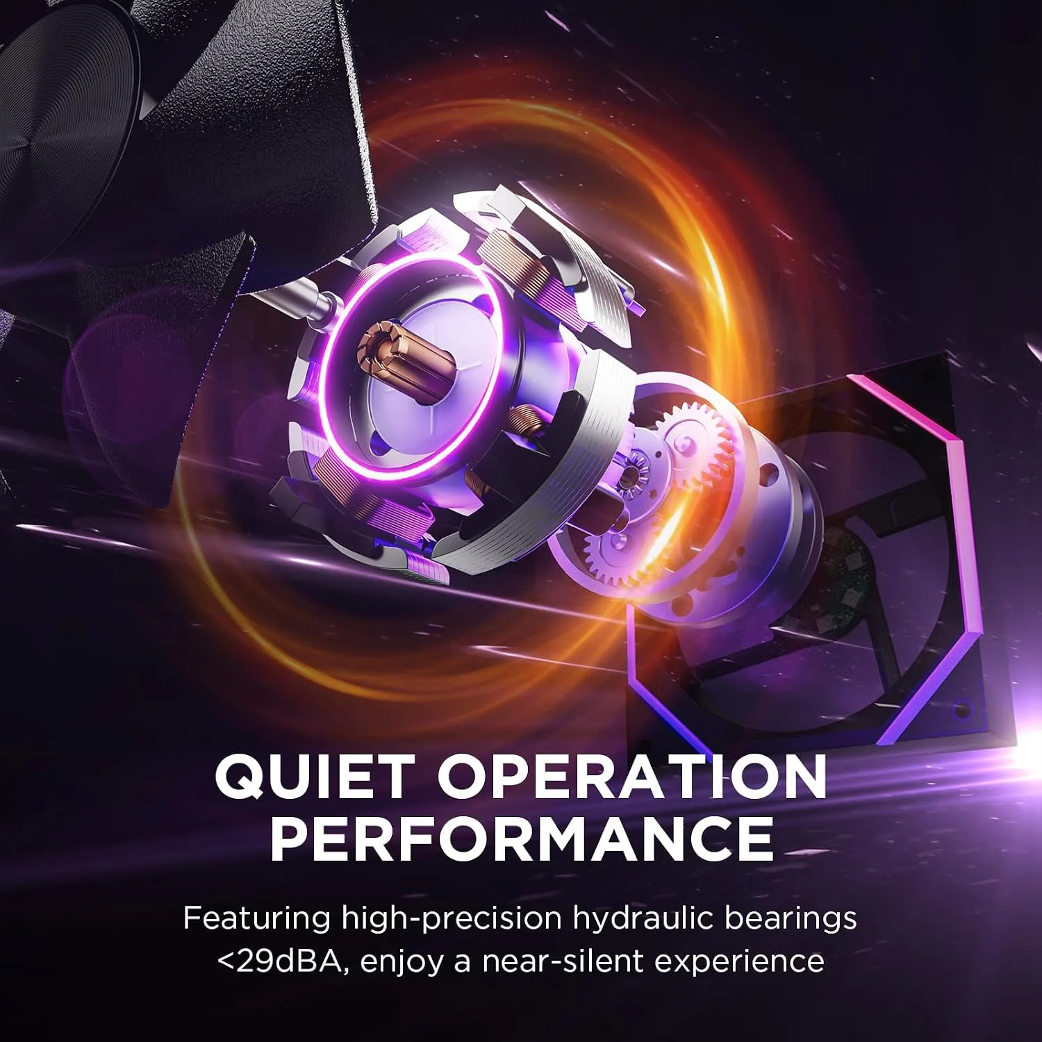 Asiahorse Nyota 120mm Case Fan with Efficient Cooling, ARGB Fan Lighting, 800-1800RPM Speed Control, and Whisper-Quiet Operation Under 29 dB, Unique Design for PC