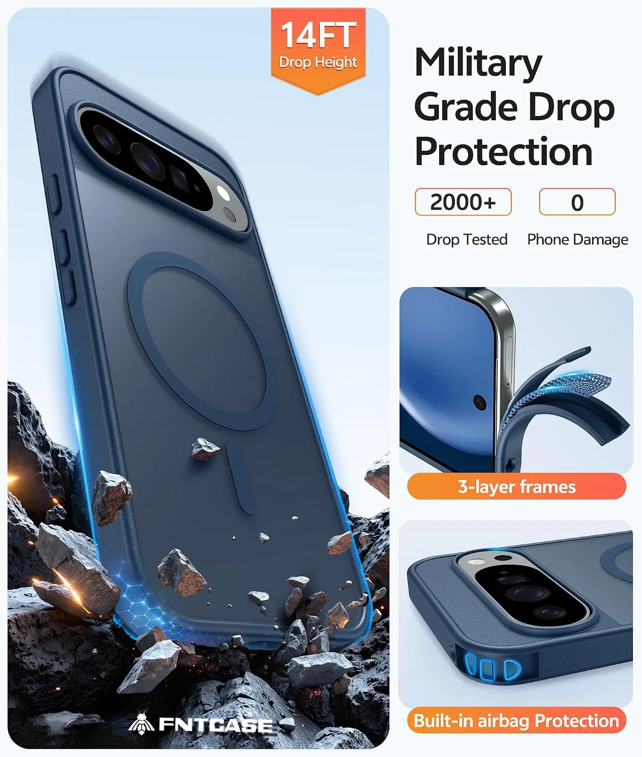FNTCASE for Google Pixel 10 Pro XL / Pixel 9 Pro XL Case, Fit for Magsafe