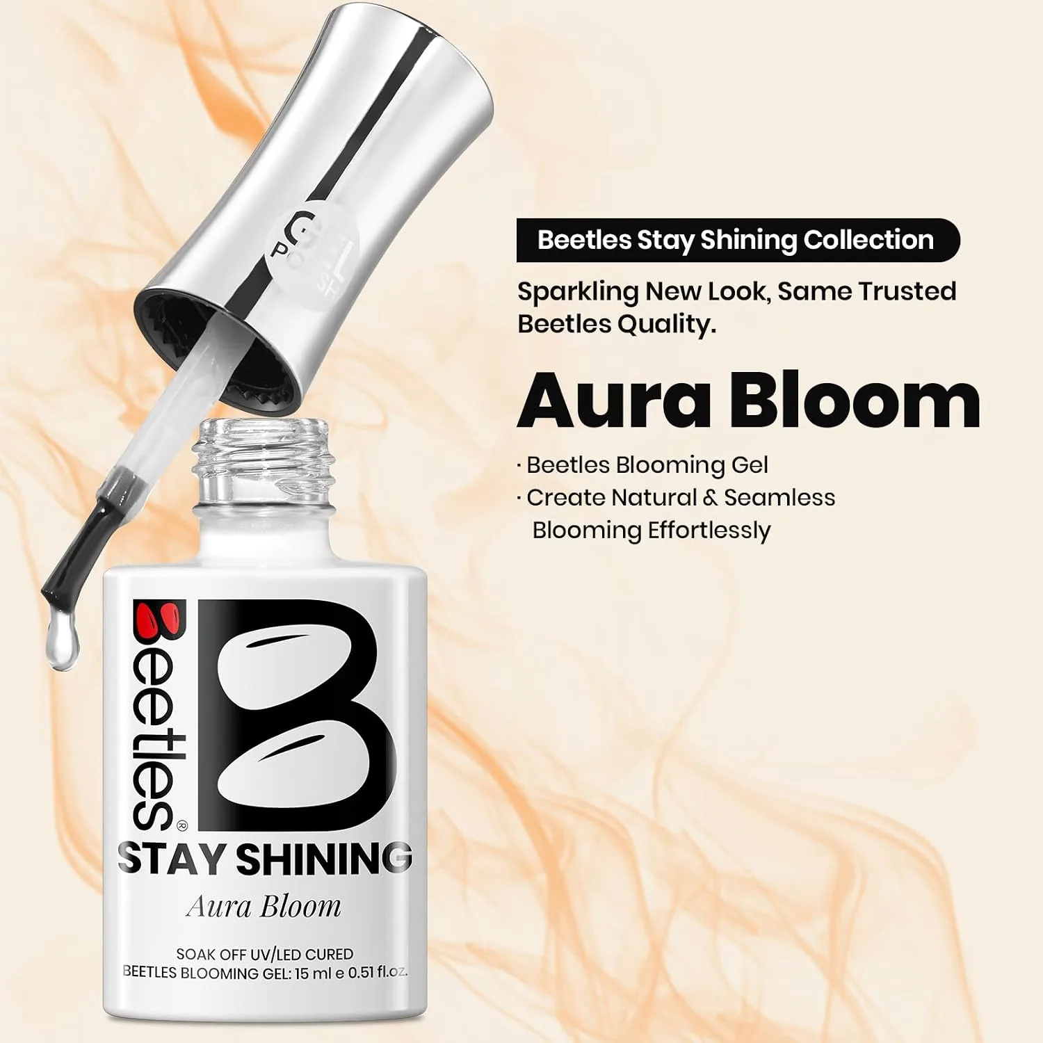 Beetles Blooming Gel for Nails Easy Blooming Nail Art Gel