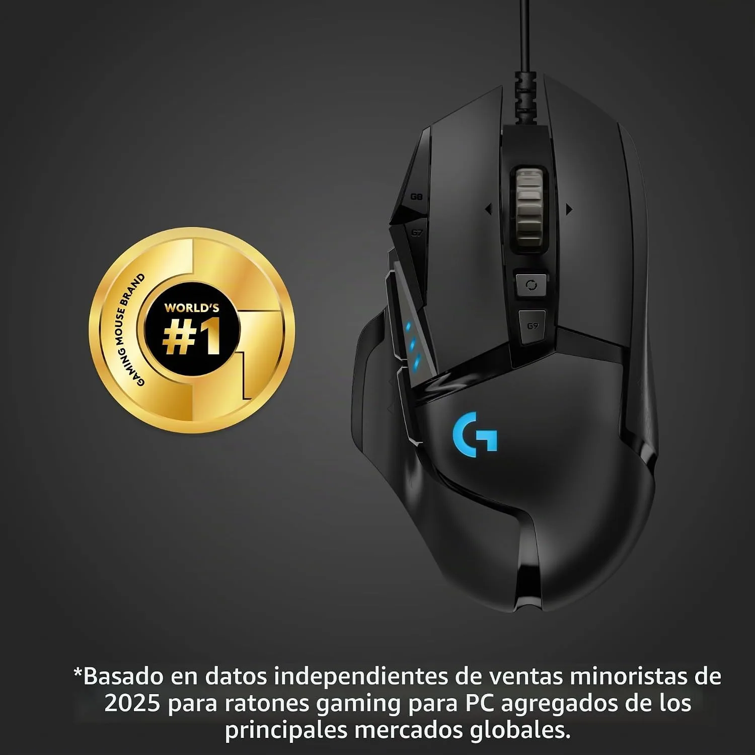 Logitech G502 Hero Wired Gaming Mouse - Black