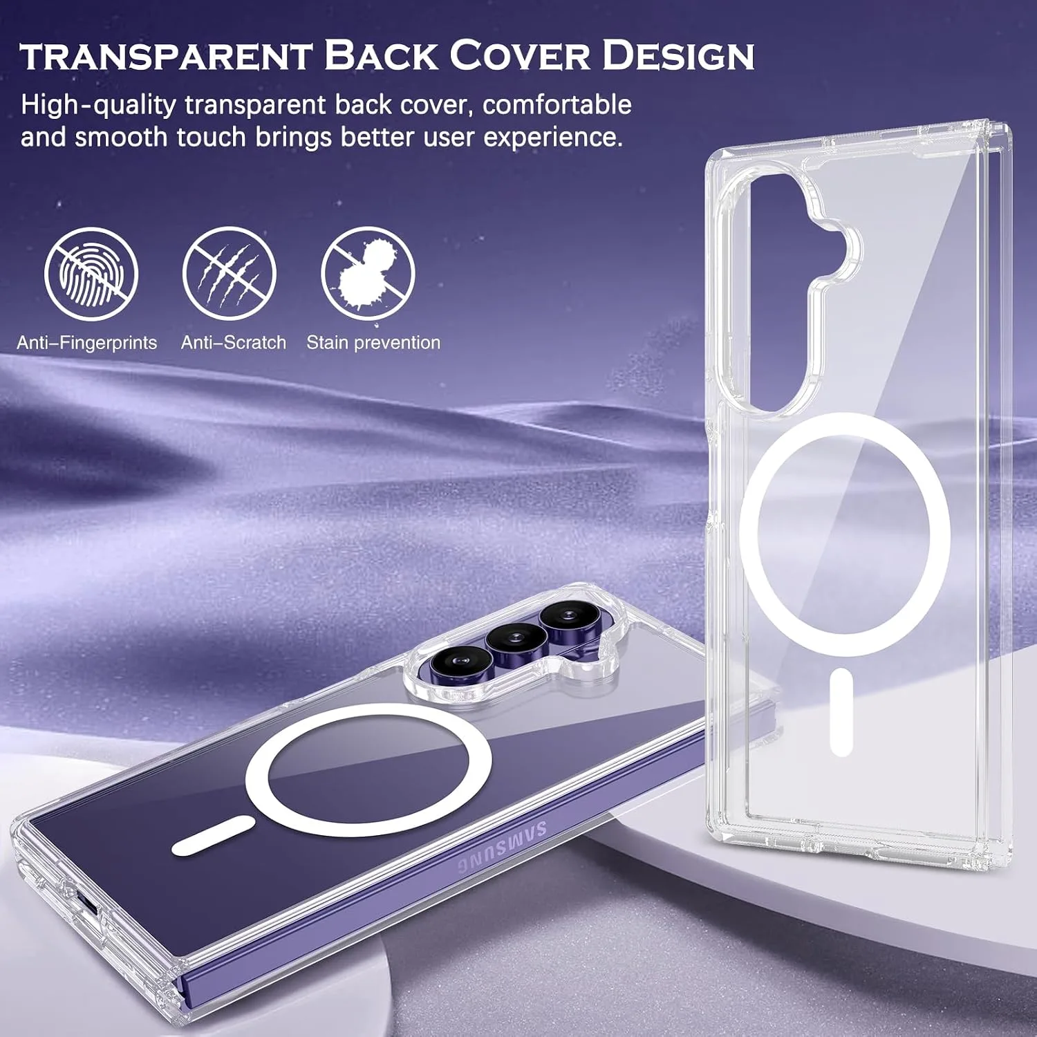 YINLAI for Samsung Galaxy Z Fold 8 Ultra Case 8.0" 2026, Clear
