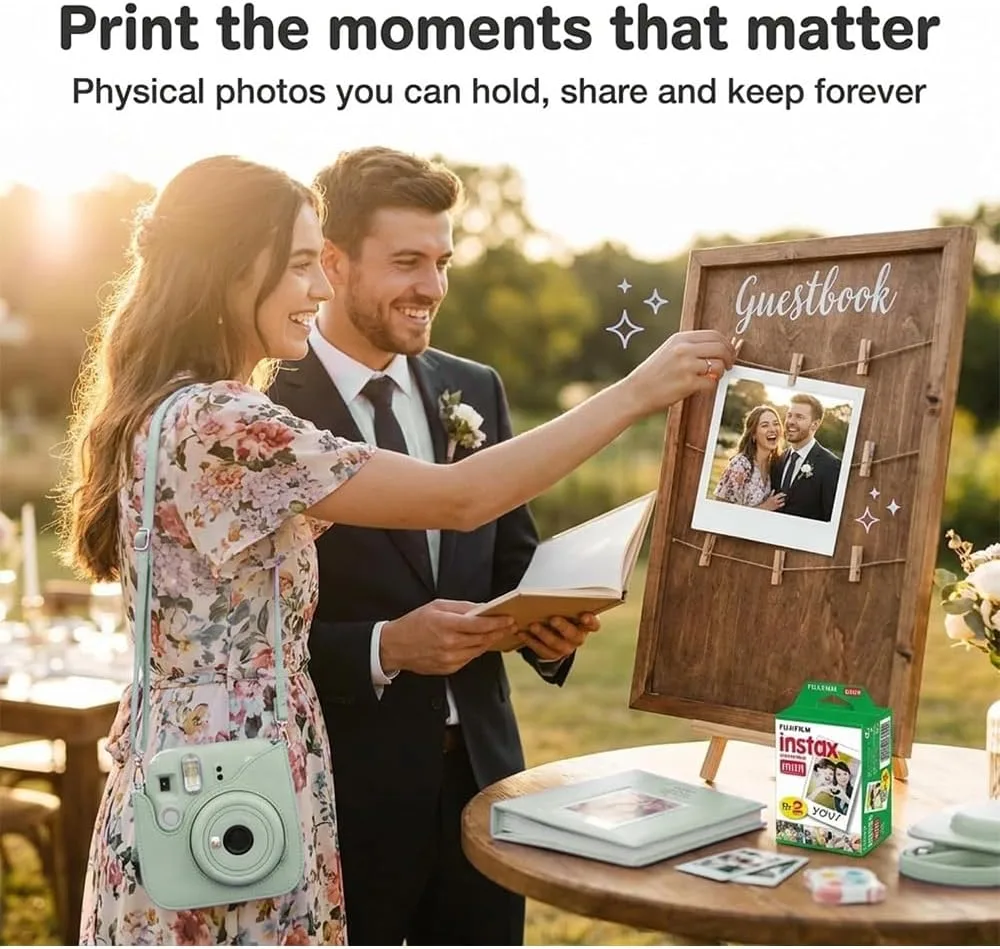 Fujifilm Instax Mini 13 Green Instant Camera with 20-Sheet Film Set