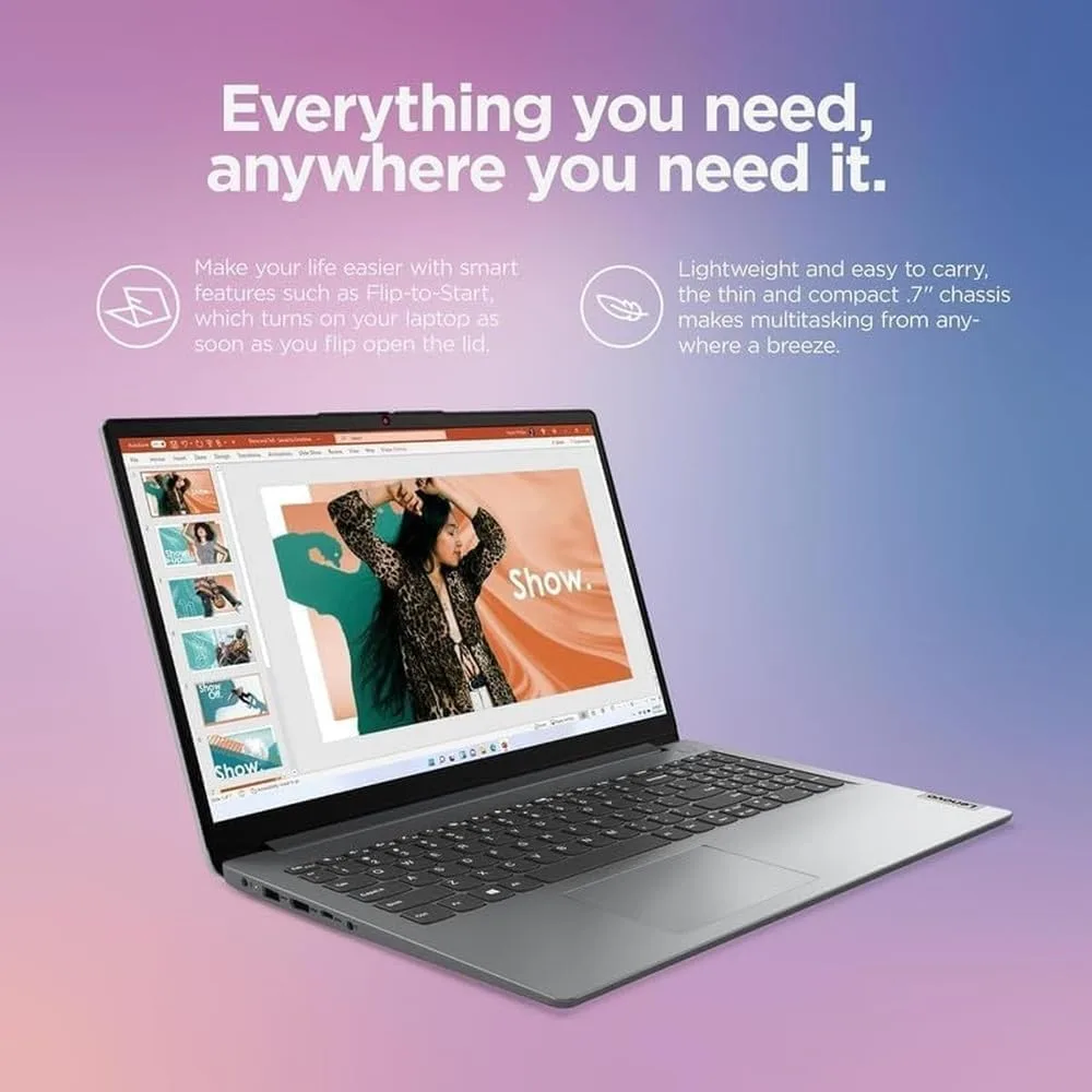 Lenovo IdeaPad Slim 3, 15.6 Inch FHD Laptop | Backlit Keyboard | AMD Ryzen 5 5625U, 6-Core Processor, Up to 4.3GHz | 16GB RAM, 2TB SSD | Windows 11 | WiFi-6 | Lightweight and Ultra-Slim