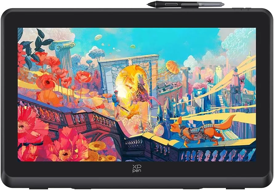 XPPen Artist 22 Plus 130% sRGB Drawing Tablet with Screen, 16.7 Million Colors Art Tablet with 16384 Pressure Stylus, Full Laminated, Anti-Glare Display Computer Graphic Tablet (22 inch)