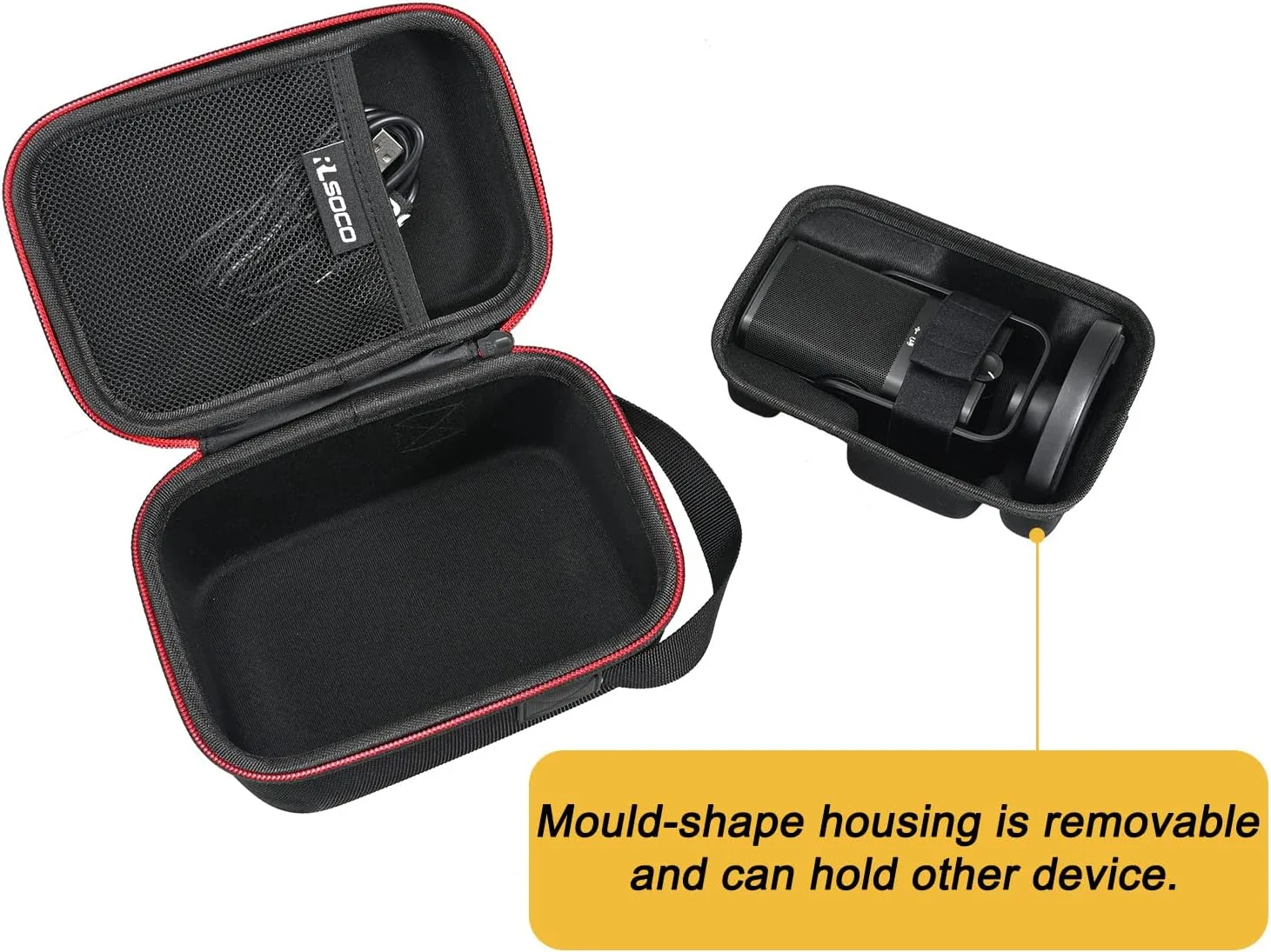 RLSOCO Hard Case for RØDE NT-USB Mini Versatile Studio-quality Condenser USB Microphone | Compact Design with YKK Zipper & Scratch Protection (Case Only)