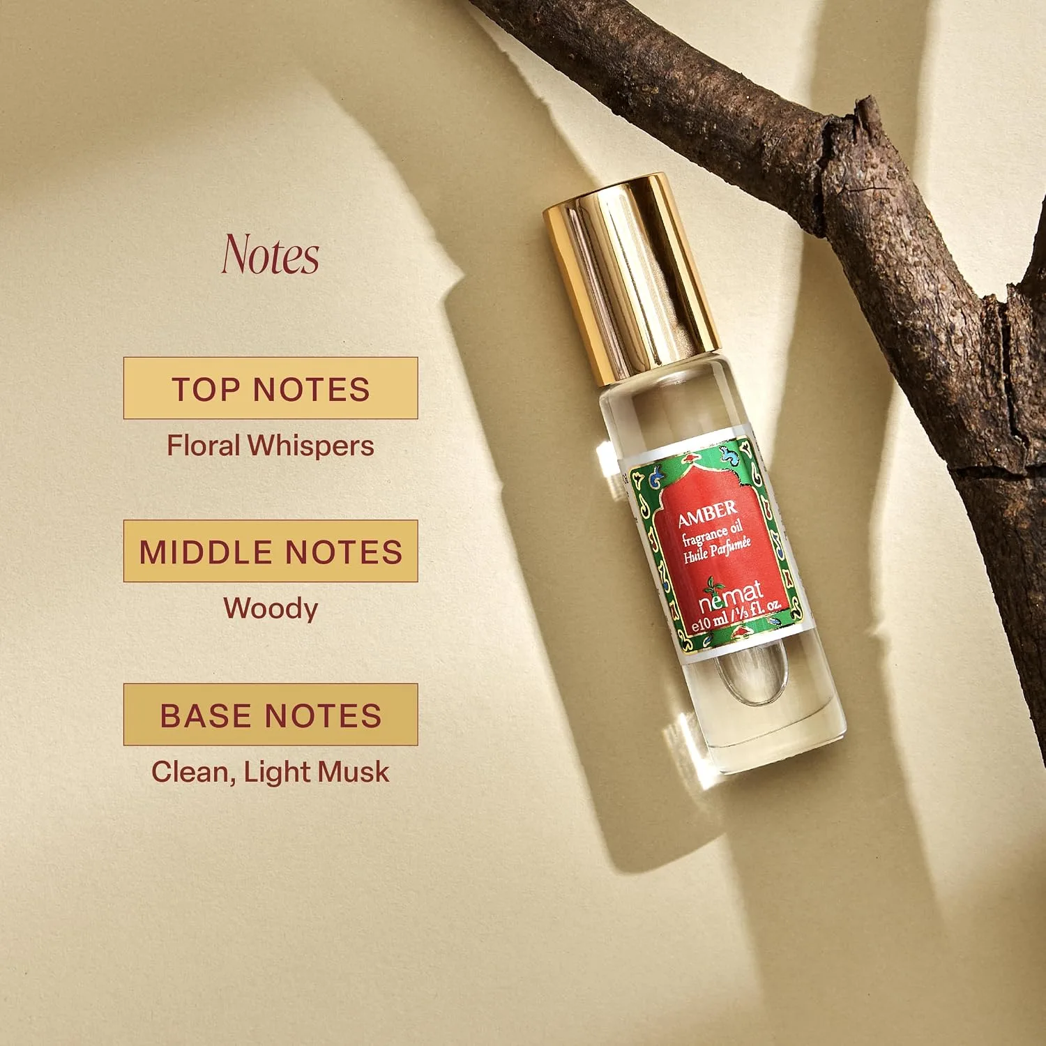 Nemat Amber Perfume Oil Roll-On 2-Pack, 10 ml