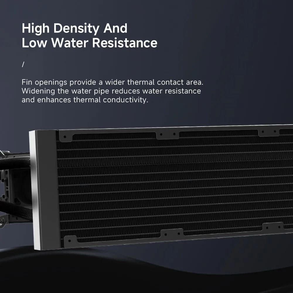 Astroshel V2G 360 Argb Water Cooling CPU Cooler|3 * 120mm PWM Fans with 2000RPM|Customizable LCD Digital Display Screen|for Intel LGA1851/1700/1200/115X AMD AM4/AM5 (Black-360mm)