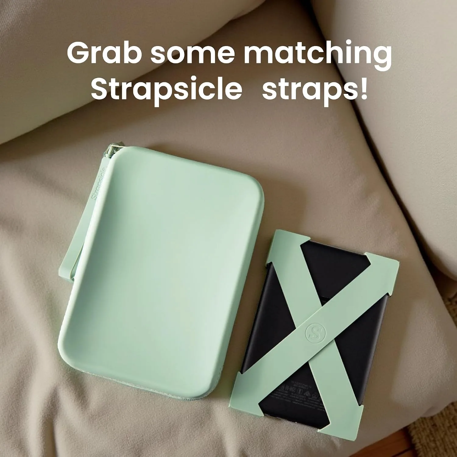 Strapsicle Silicone Clutch Bag for Your e-Reader and More - Orange