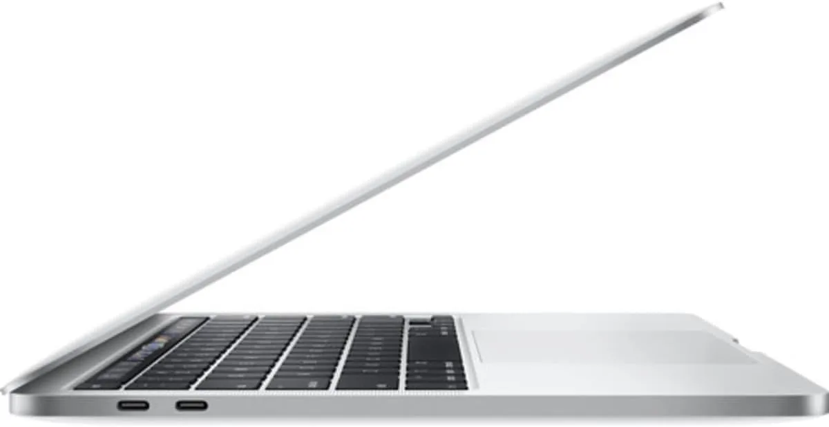 Apple MacBook Pro 13" with Touch Bar, 10th-Generation Quad-Core Intel Core i7 2.3GHz, 32GB RAM, 512GB SSD, Silver (Mid 2020) (Renewed)