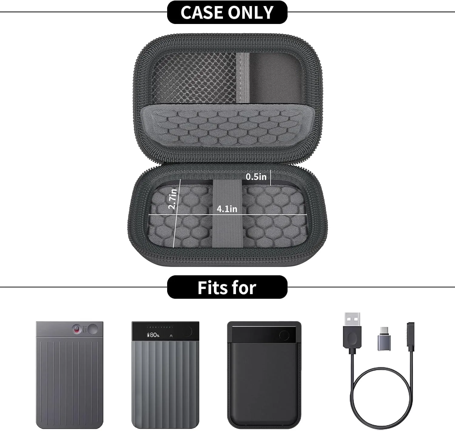 Travel Carrying Case for Plaud Note Pro/Note AI Voice Recorder