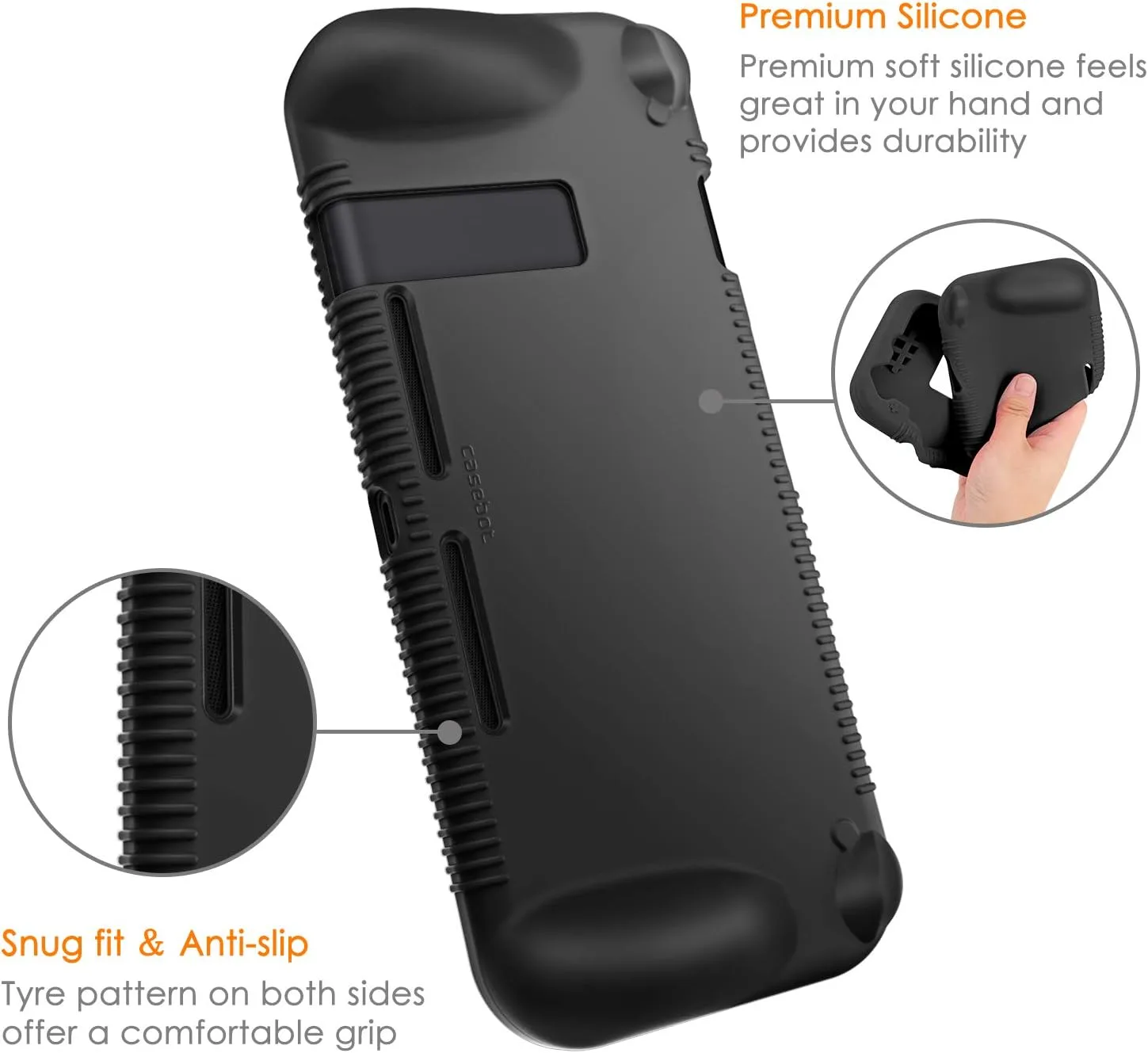 FINTIE Soft Silicone Protective Case Compatible with Nintendo Switch 2017