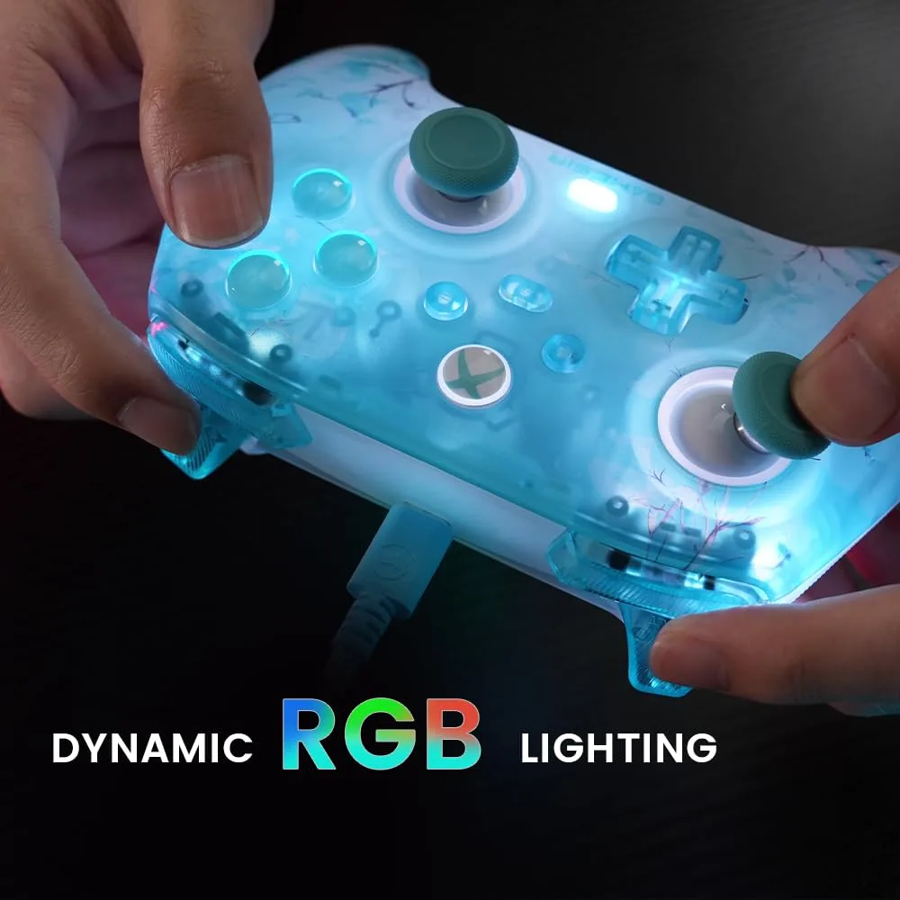 GameSir T7 Pro Floral Wired XBOX Controller,Hall Effect,RGB,Trigger Stop,PC