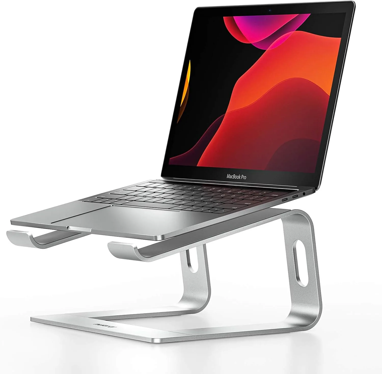 Nulaxy Full Aluminum Laptop Stand, Stable Support to 22 lbs, Silver