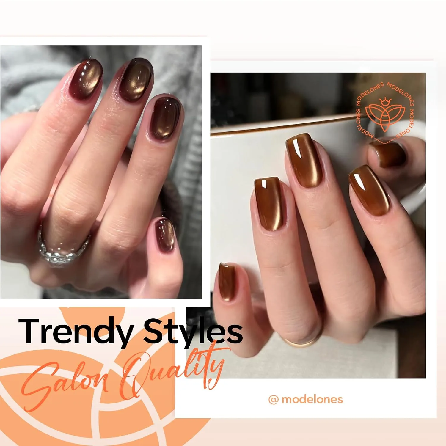 Modelones Cat Eye Magnet Heart Scissor-Shaped Magnets for Cateye Gel Polish