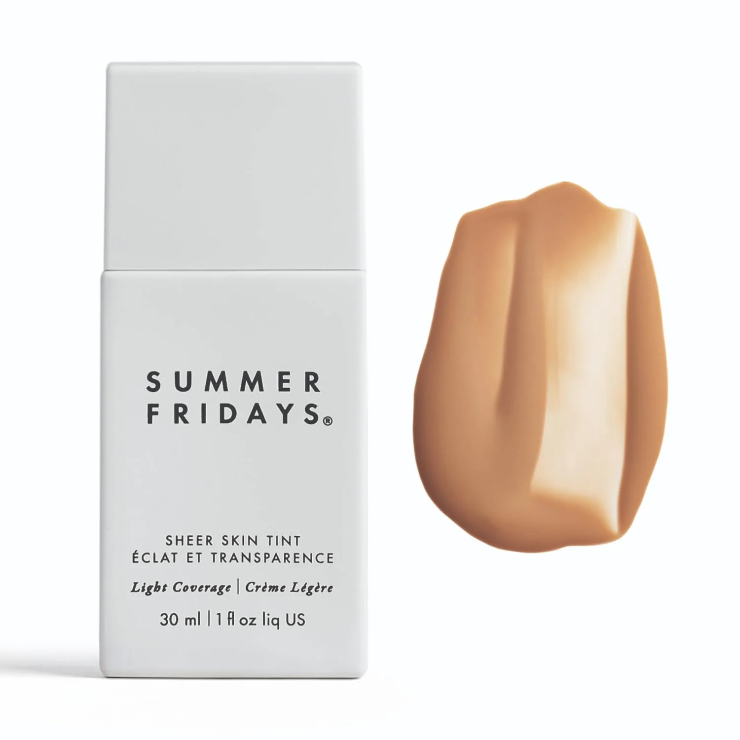 Summer Fridays Sheer Skin Tint, Lightweight Face Makeup, Shade 2 (1 Oz)