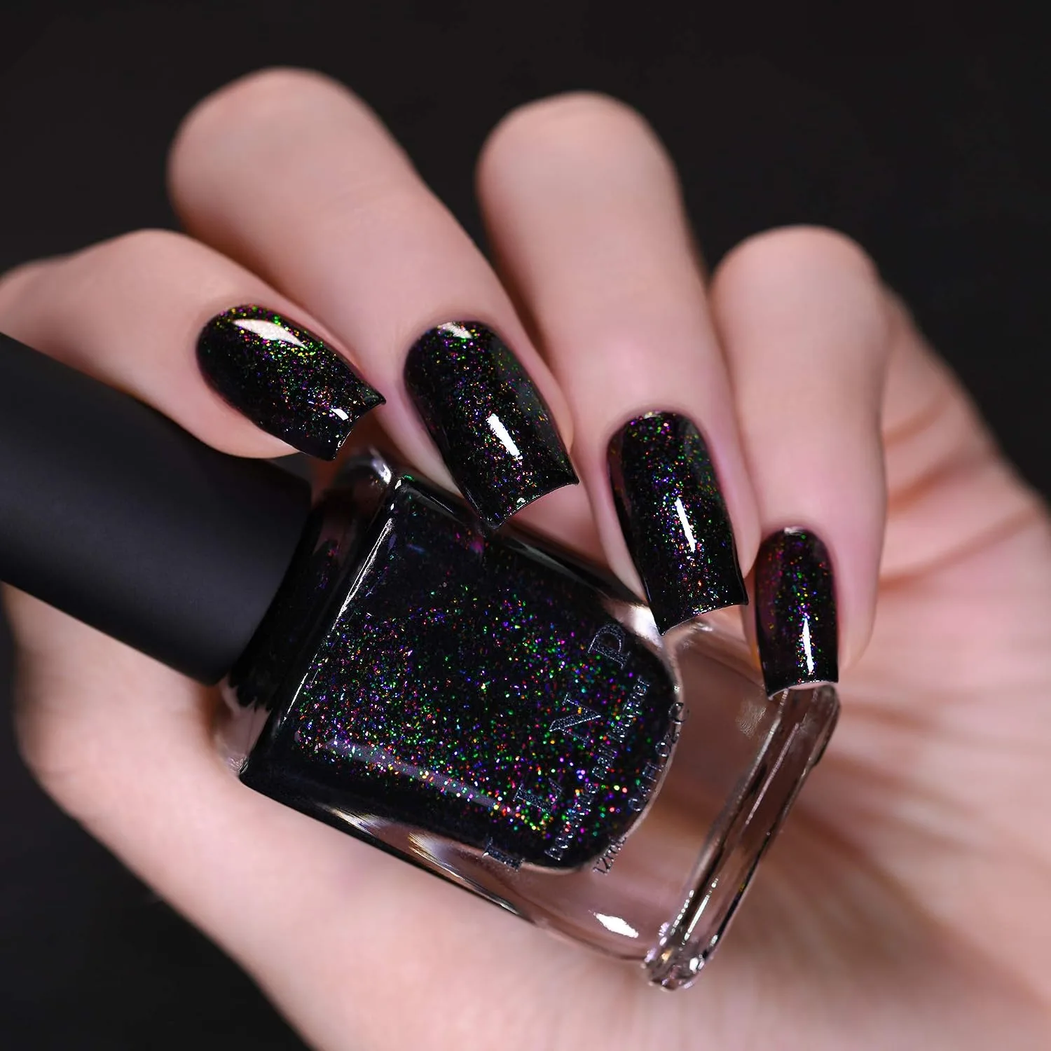 ILNP Cursed - Festive Black Shimmer Nail Polish