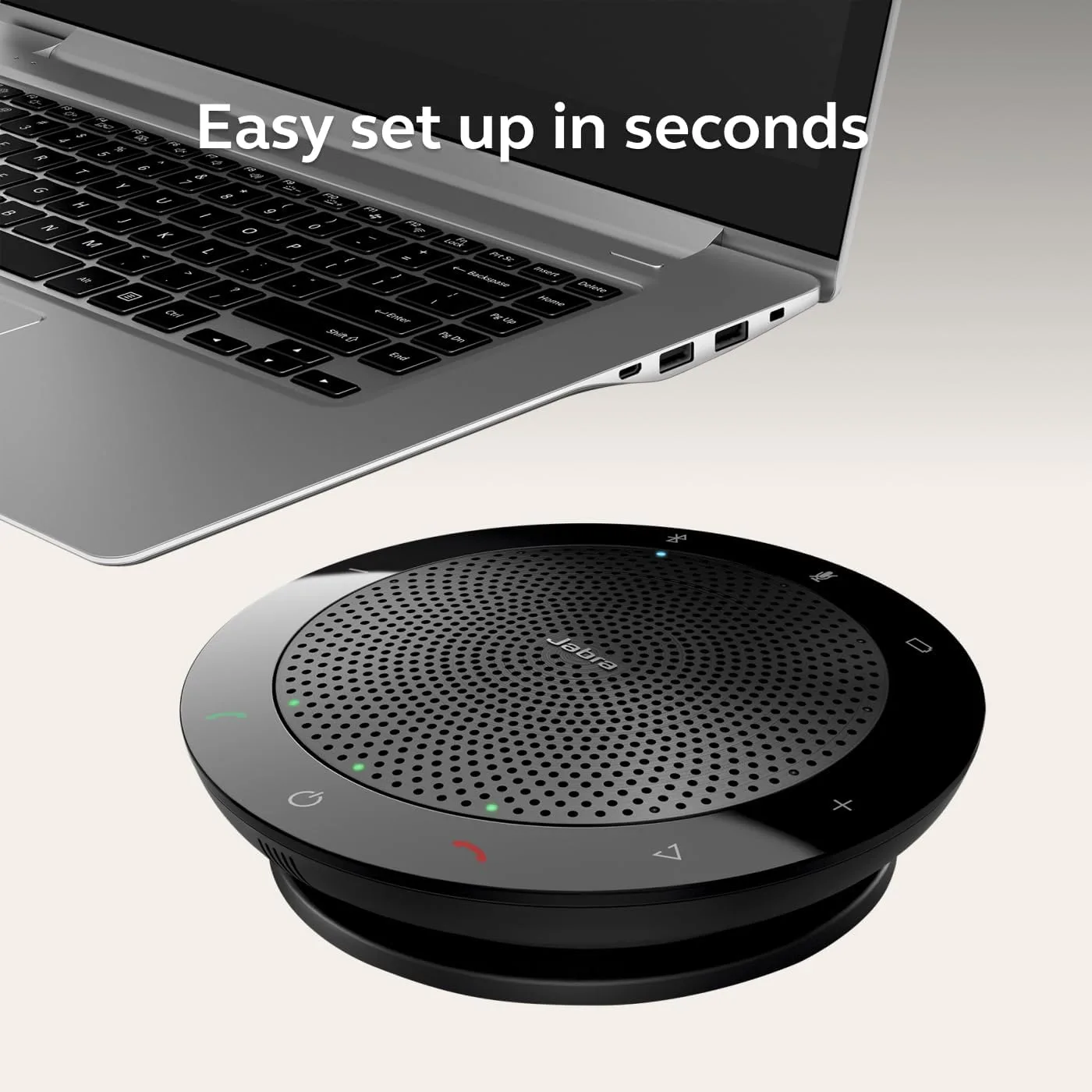 Jabra Speak 510 (2025 Edition) Portable USB Bluetooth Speaker, Black