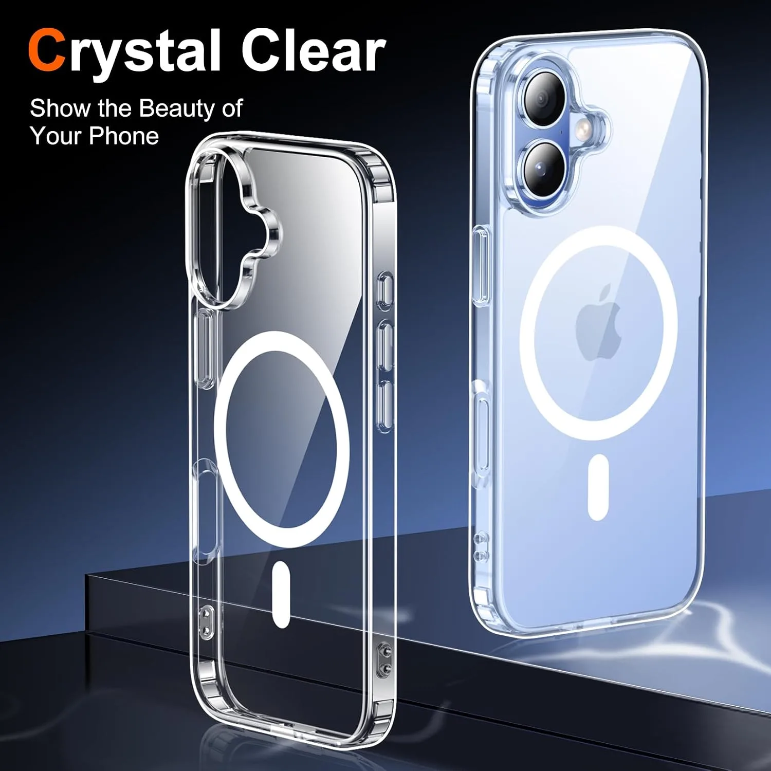 Temdan for iPhone 17 Case with Screen Protector Clear