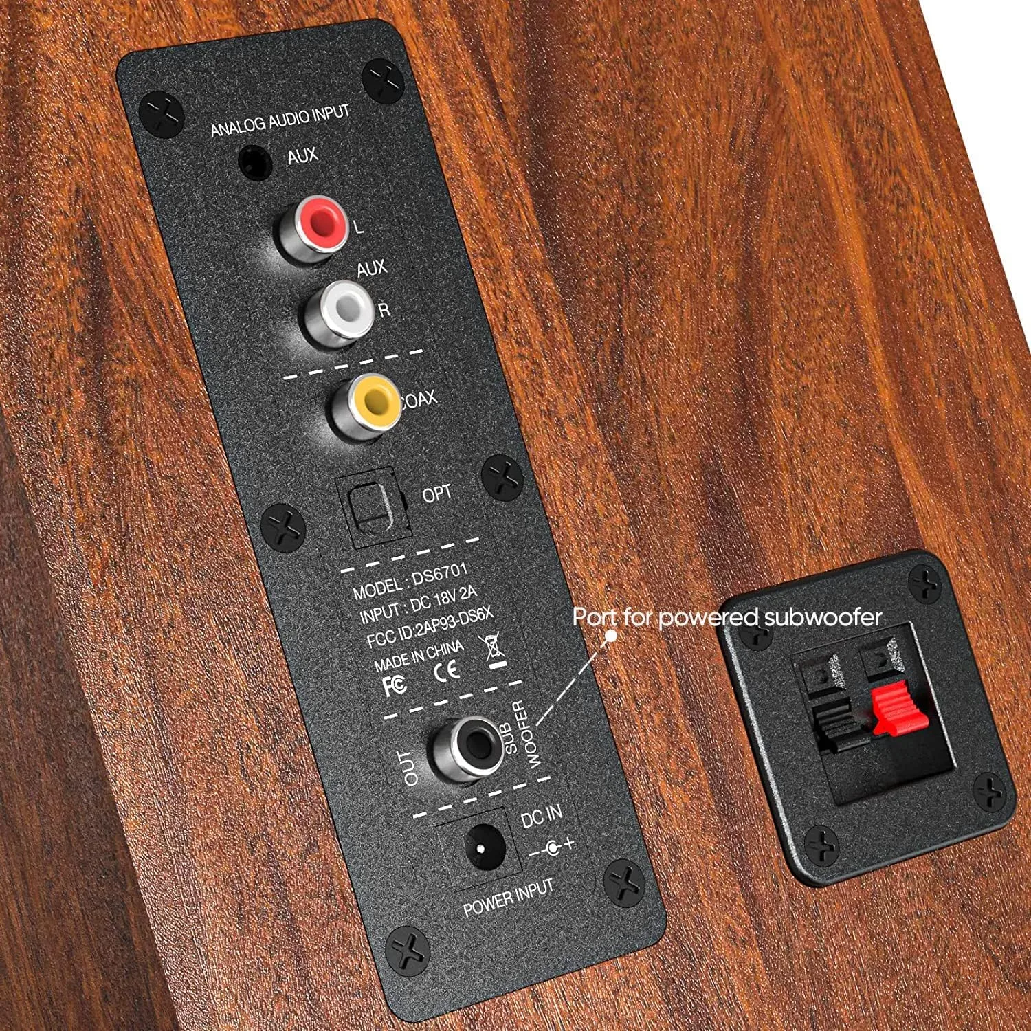 Saiyin Powered Bluetooth Bookshelf Speakers