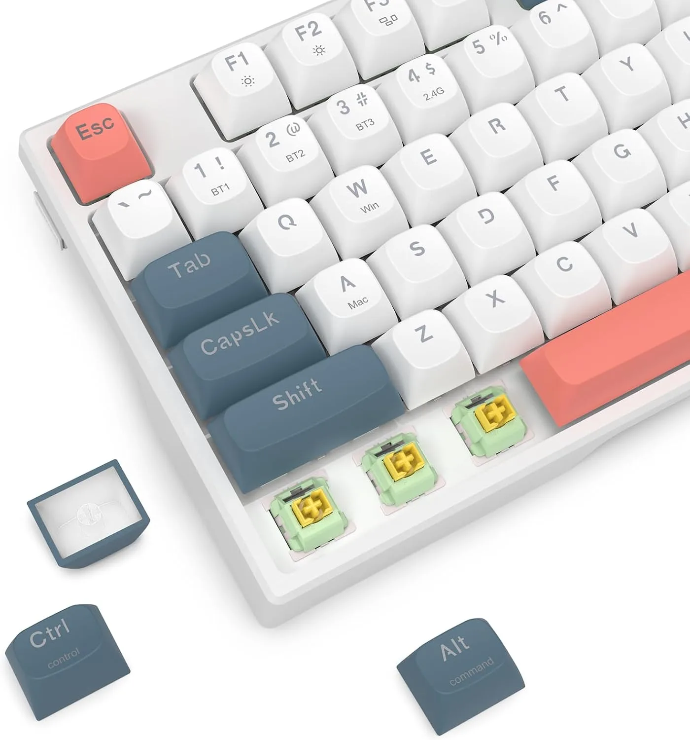 Redragon K668 PRO Wireless 108-Key Gasket RGB Gaming Keyboard, 4 Hotkeys