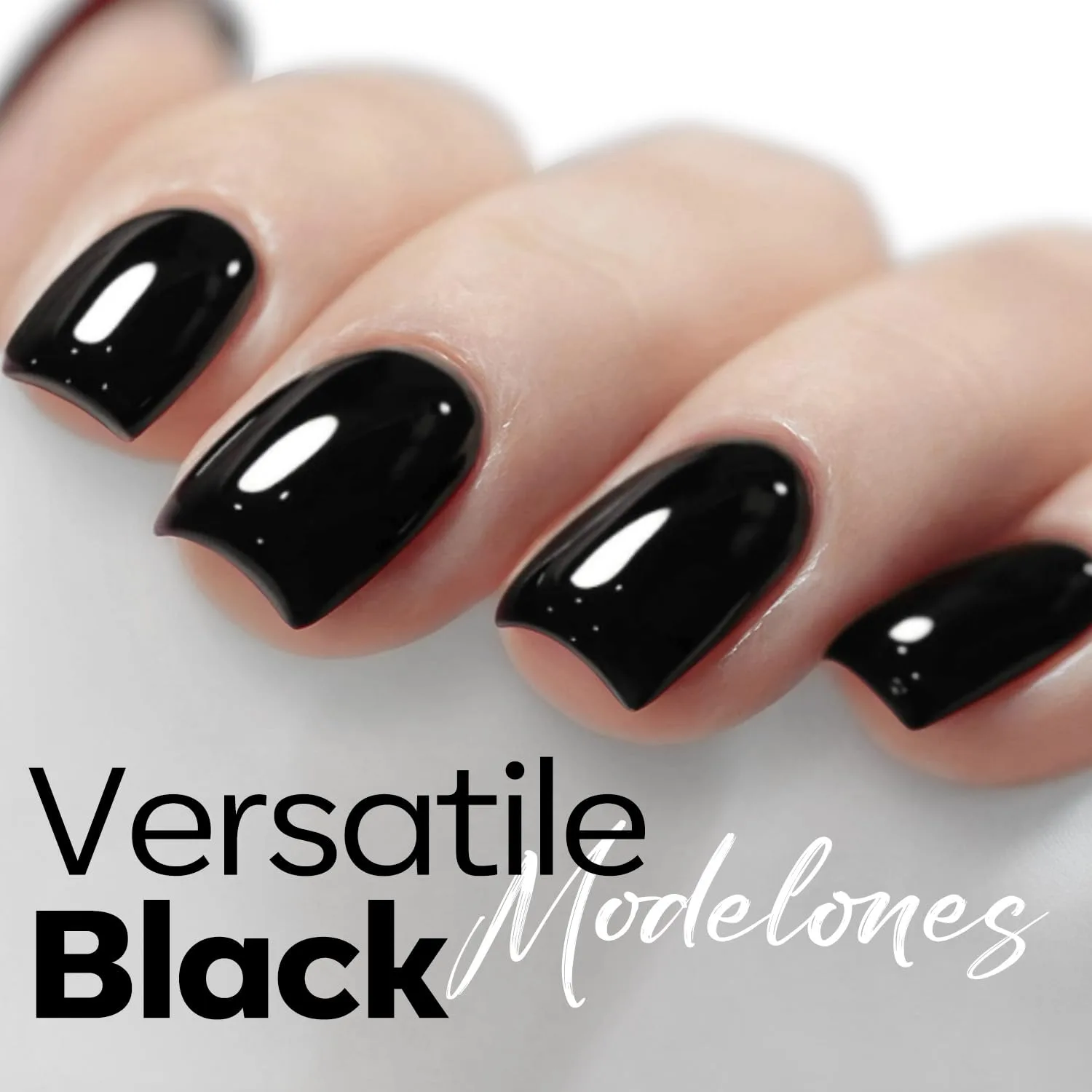 modelones Black Gel Polish Black Gel Nail Polish