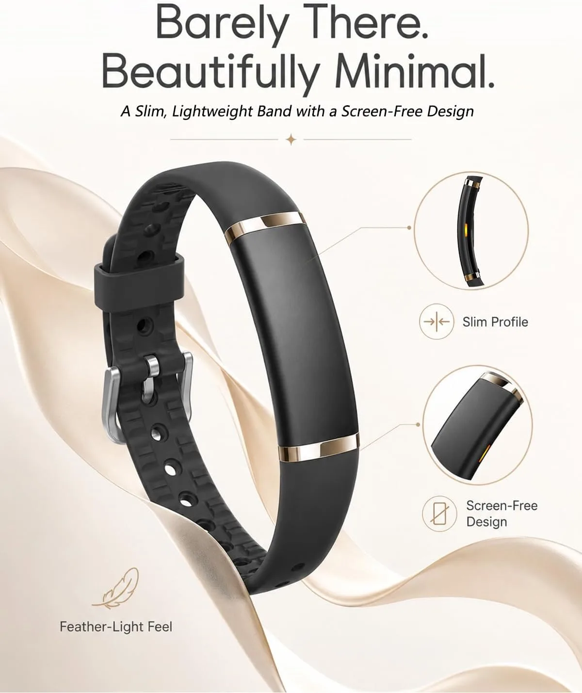 MorePro Screenless Fitness Tracker for Women and Men, Wellness Wearable