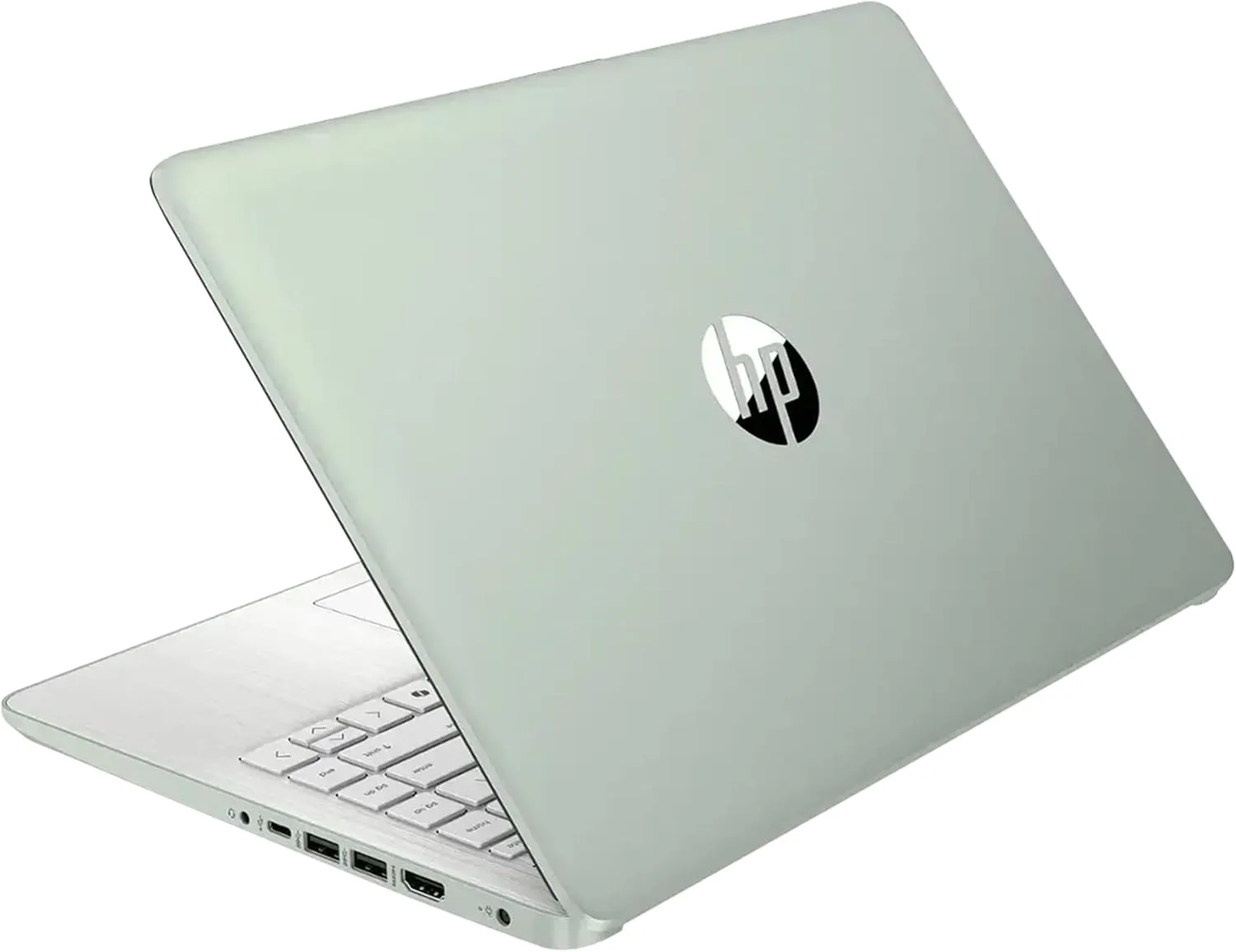 HP Stream 14" HD Laptop, Intel Processor N150, 4GB RAM, 128GB UFS, Intel Graphics, Copilot, Fast Charge, Wi-Fi 6, Windows 11 S, Green (Renewed)