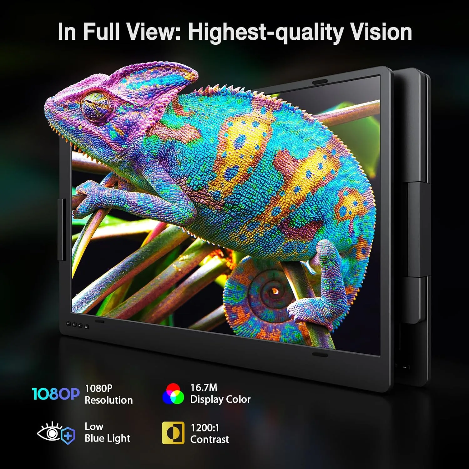 KYY 15.6" Laptop Screen Extender, 1080P FHD IPS Portable Monitor
