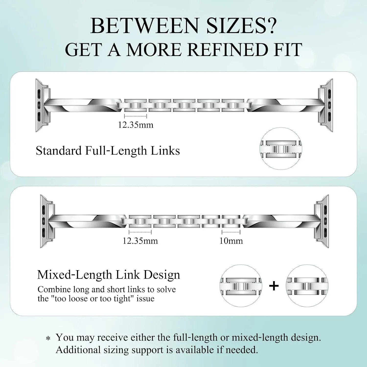 Missair Thin Band Compatible with Apple Watch for Women