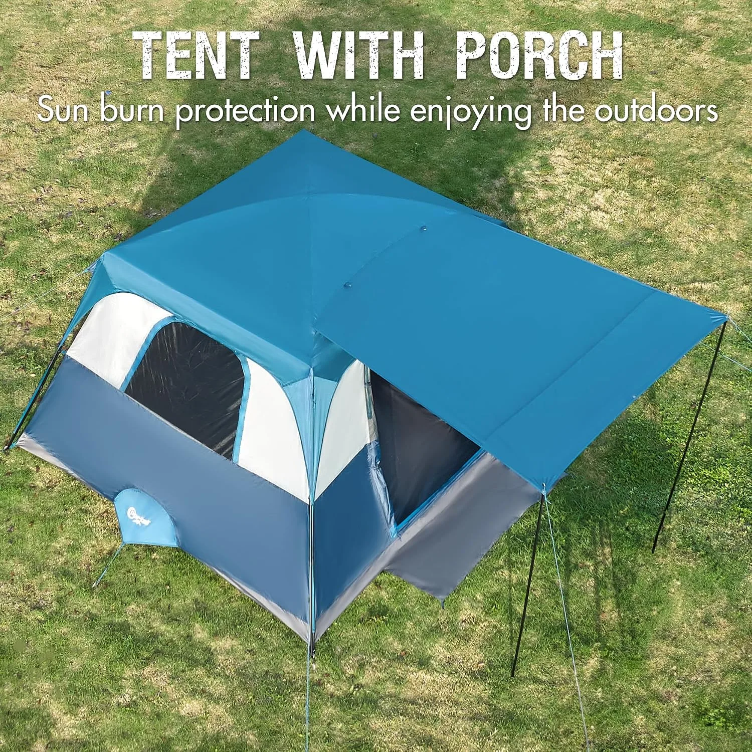 Portal Camping Tent, 6 Person Instant Cabin Tent with Rainfly, Large Mesh Windows & Upgraded Ventilation, Portable Big Tents with Carry Bag for Family Outdoor, Backpacking, Hiking