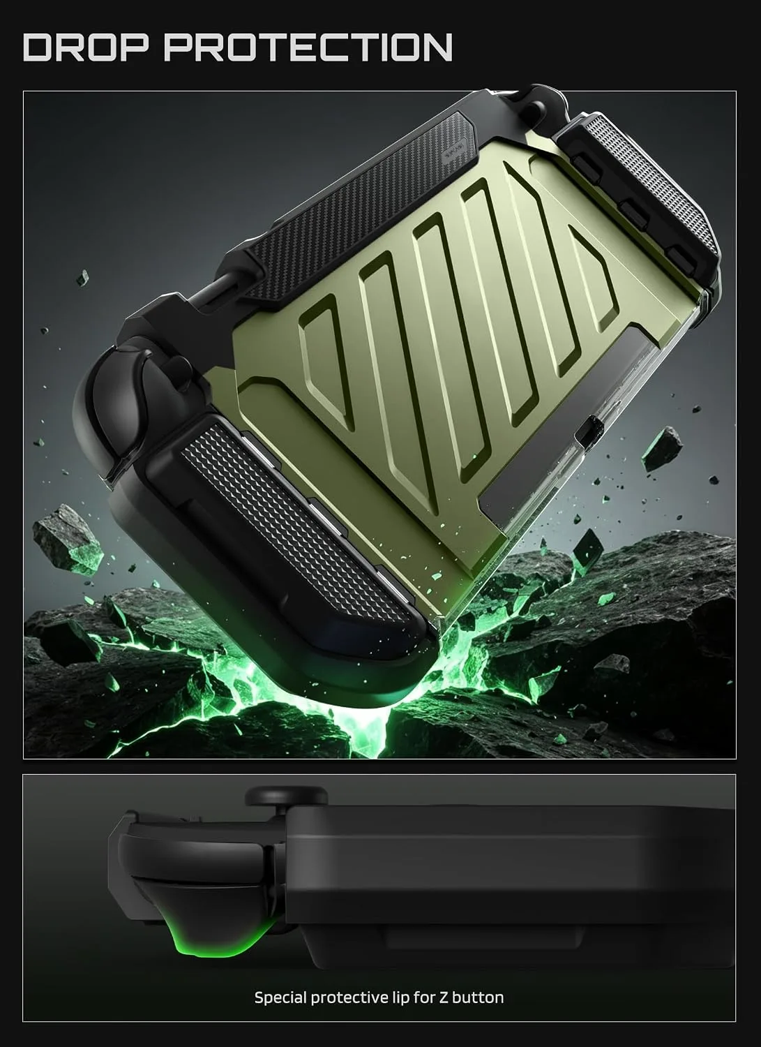 SUPCASE for Nintendo Switch 2 Case 2025, Joy Con Remove Friendly, Green