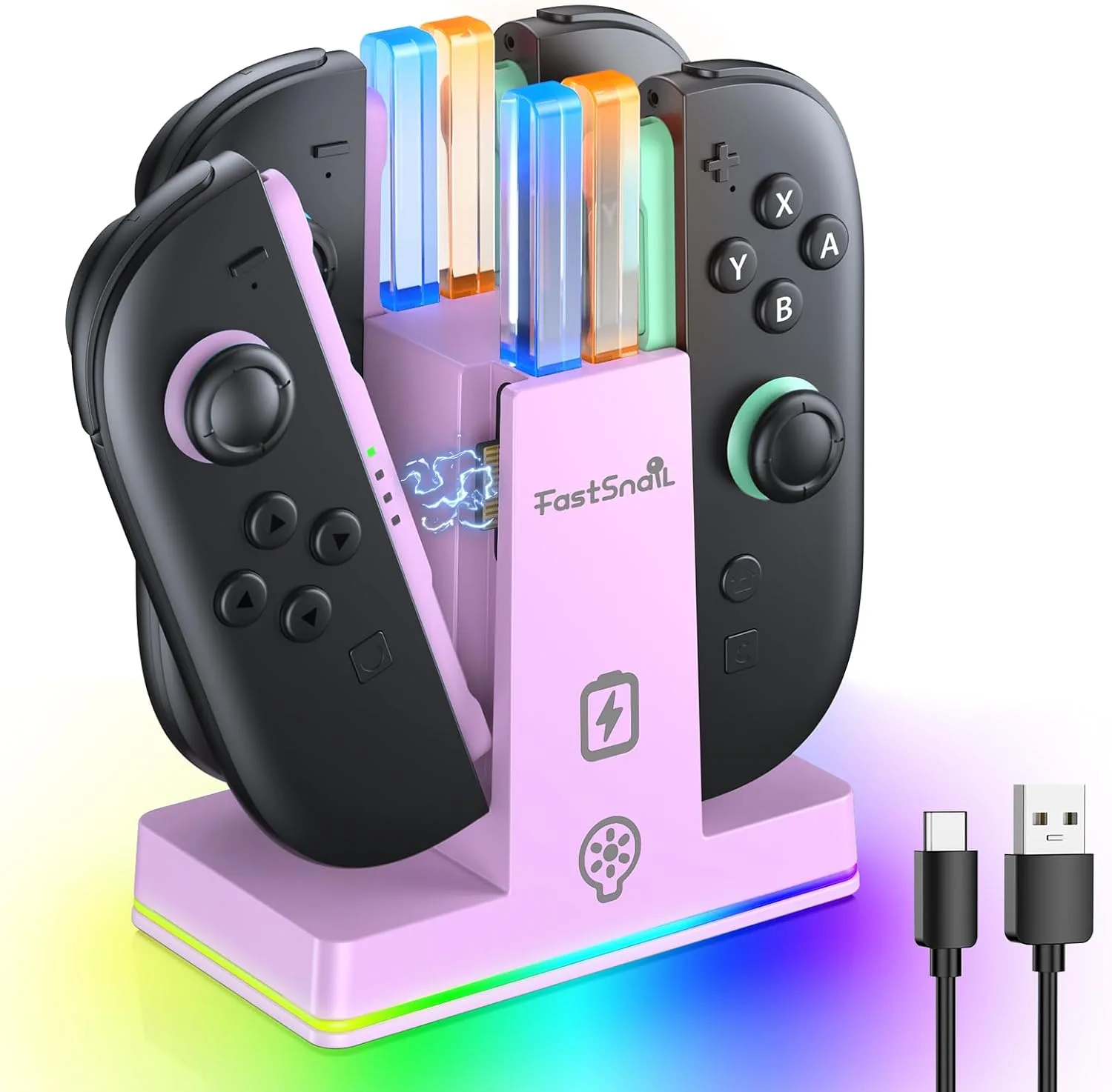 Dock cargador para control Nintendo Switch 2 Fastsnail