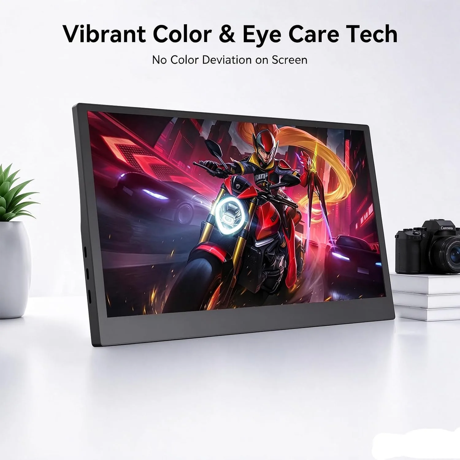 13.3" Portable Monitor with HDMI USB-C Plug and Play, Travel Screen