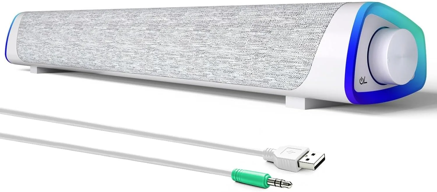 Parlantes para computadora Soulion R30 USB con cable auxiliar 3.5mm