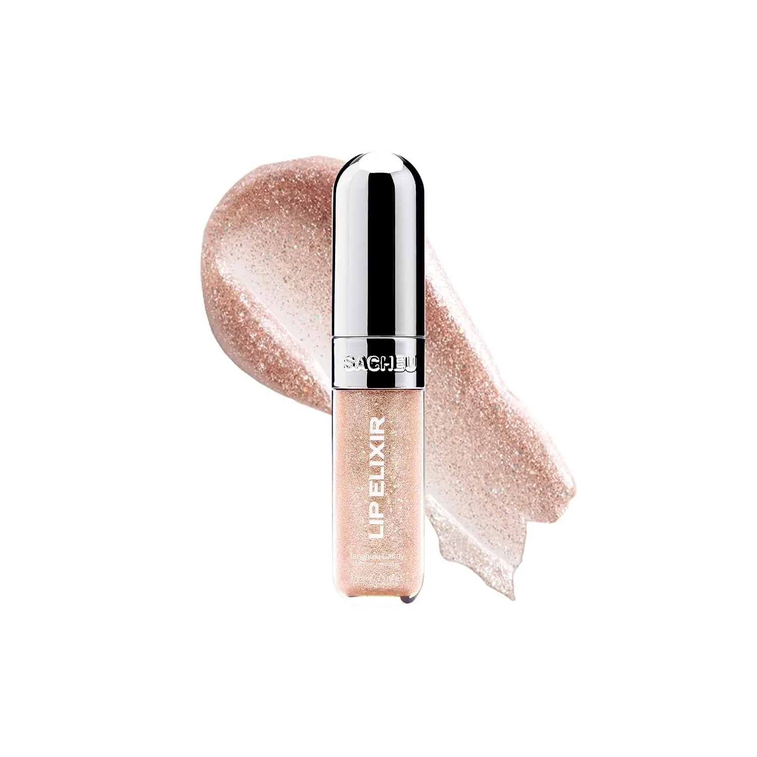 Sacheu Lip Elixir Hydrating Lip Gloss, High-Shine, Tanghulu Candy