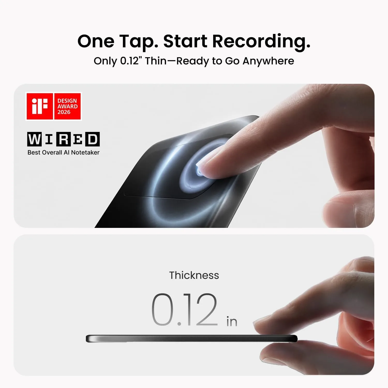 Comulytic Note Pro AI Voice Recorder, AI Note Taking Recording Device