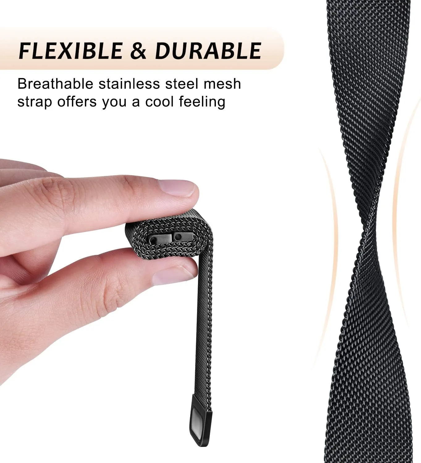Watch Bands 20mm 22mm Quick Release Watch Strap, Stainless Steel Mesh Replacement Strap for Women Men