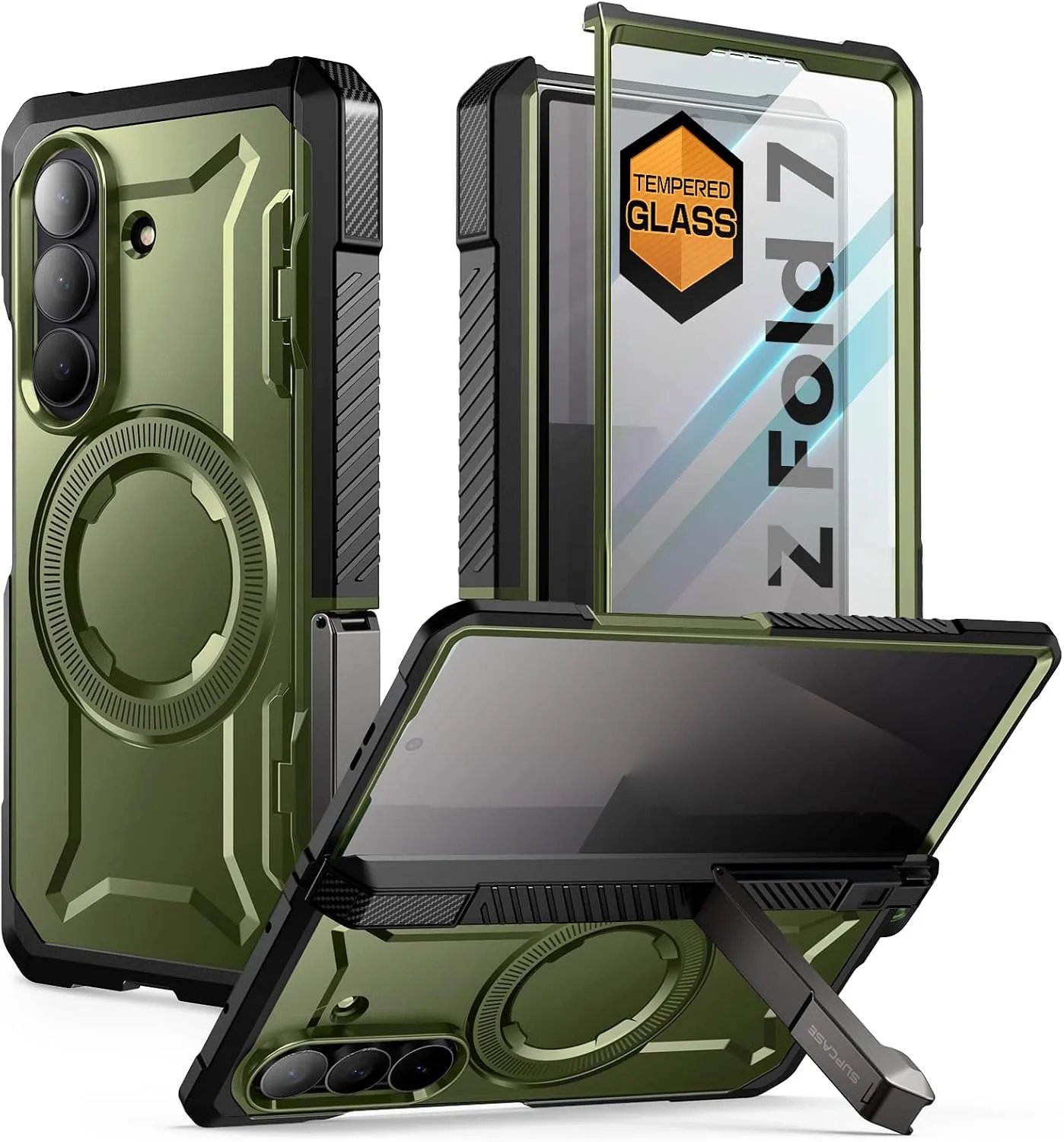 Carcasa Supcase Guldan para Samsung Galaxy Z Fold 7 con soporte