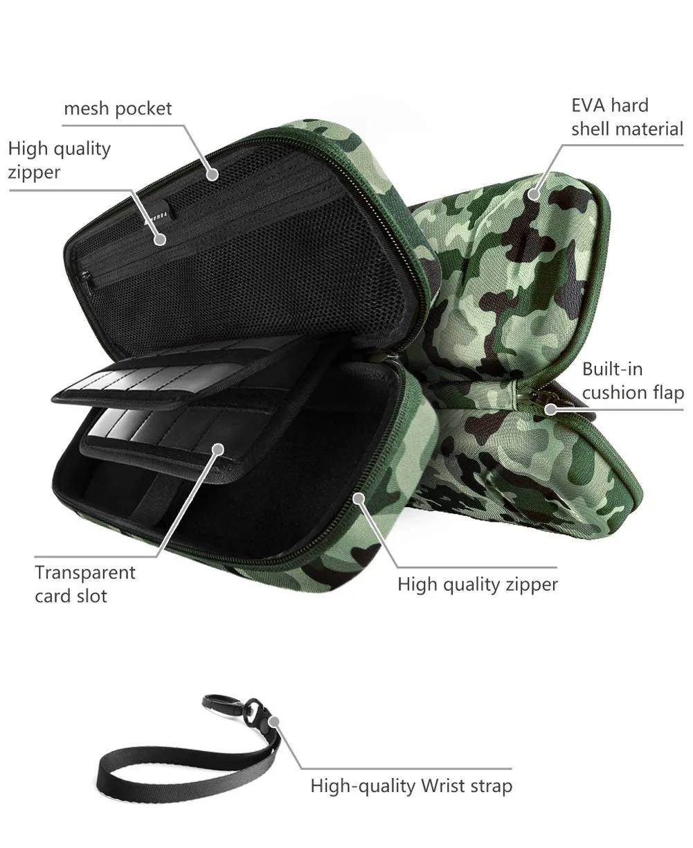 Mumba Carrying Case for Nintendo Switch 1/OLED/Lite,Standard Version,Camo/G