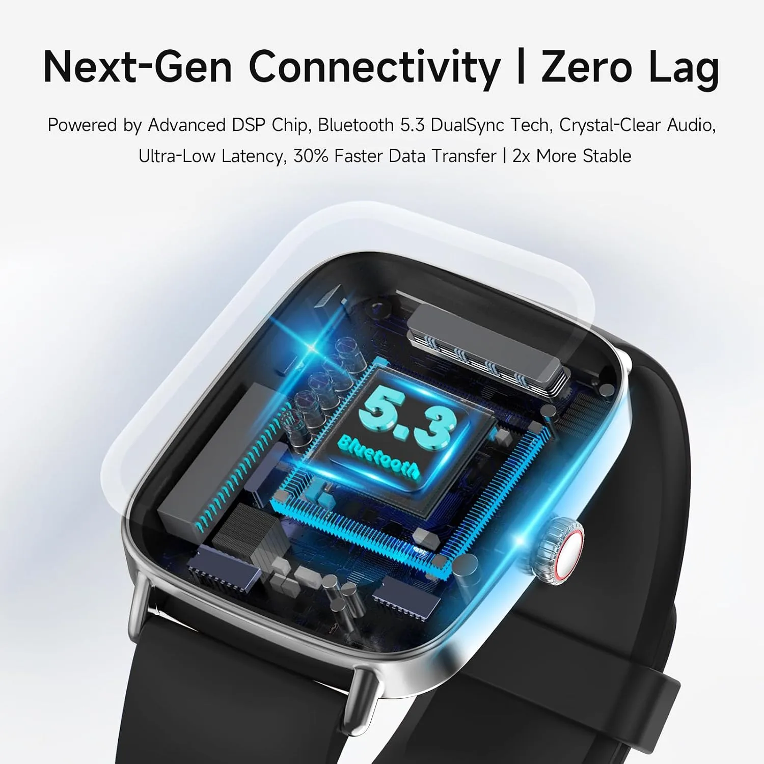 Smart Watch for Men Women, 1.85" HD Smartwatch (Answer/Make Calls), 2 Bands