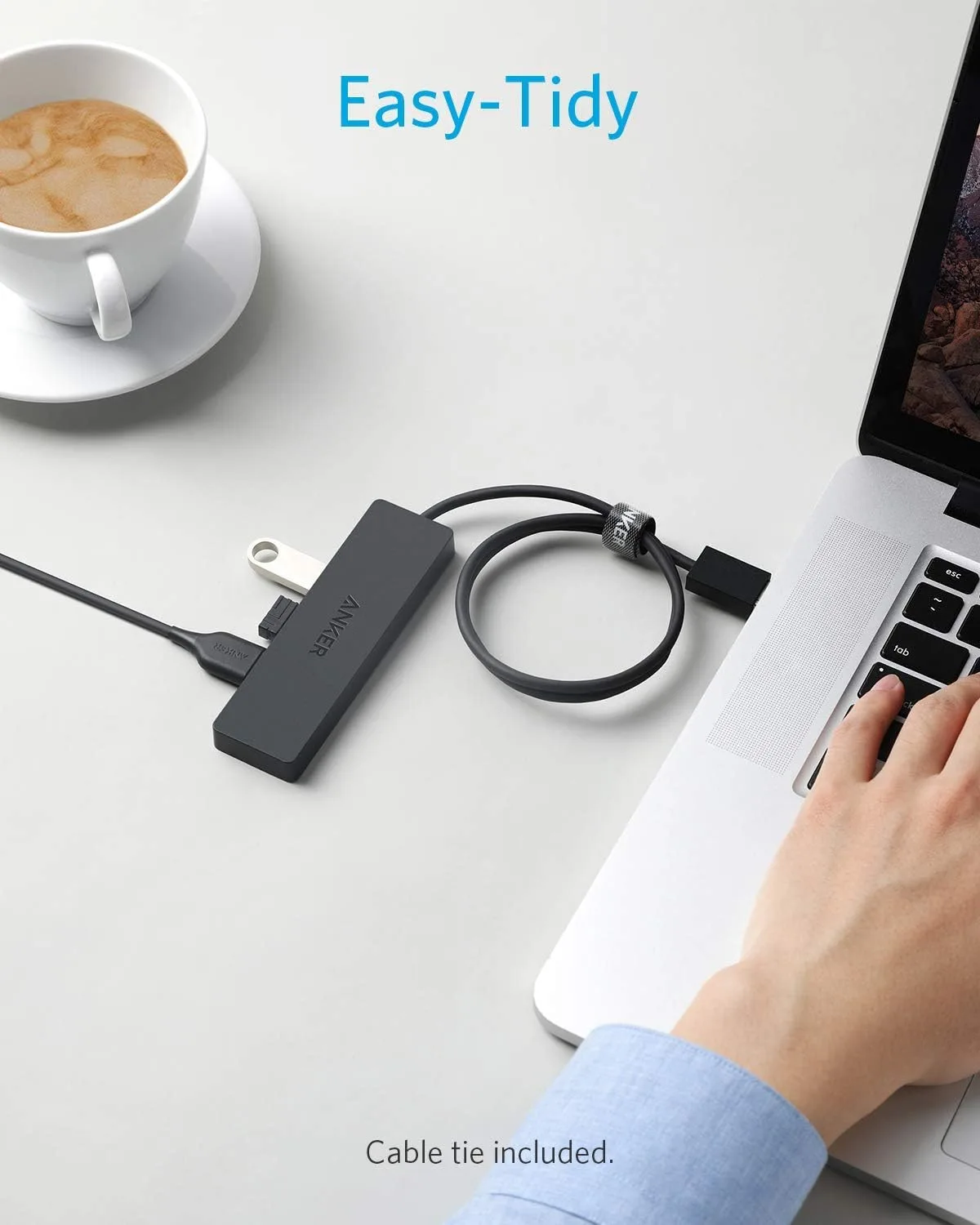 Anker USB Hub, 4-in-1 USB Splitter, 4 USB-A Ports with 5Gbps Data Transfer