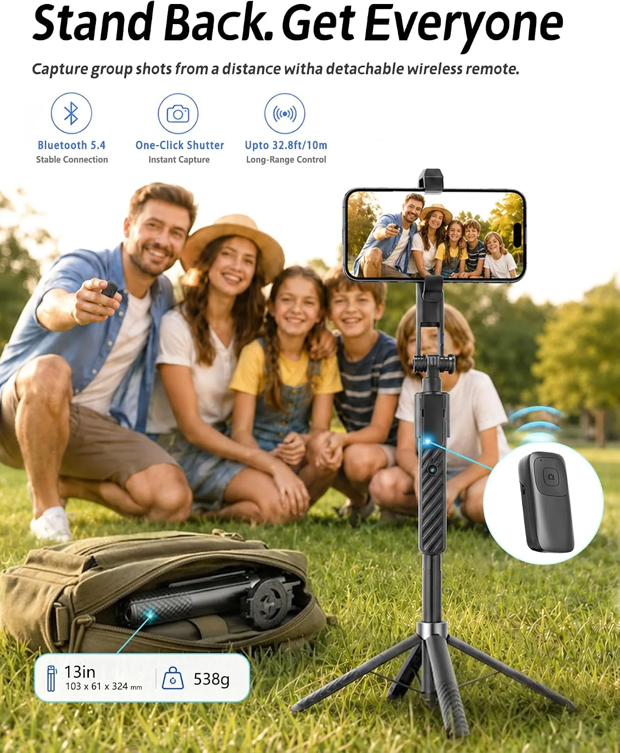 Oldshark 71" Auto Face Tracking Tripod, 1-Sec Quick Setup Magnetic Tripod for iPhone, No App Needed 360° Rotating Phone & Camera Tripod, Content Creator Essentials for TikTok YouTube
