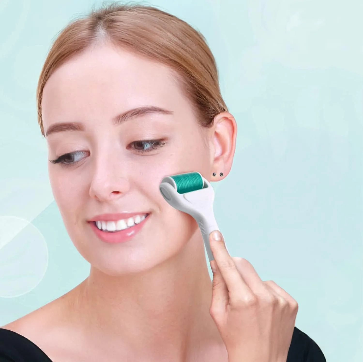 Angel Kiss 4 in 1 Titanium Microneedling Derma Roller Set for Face and Body