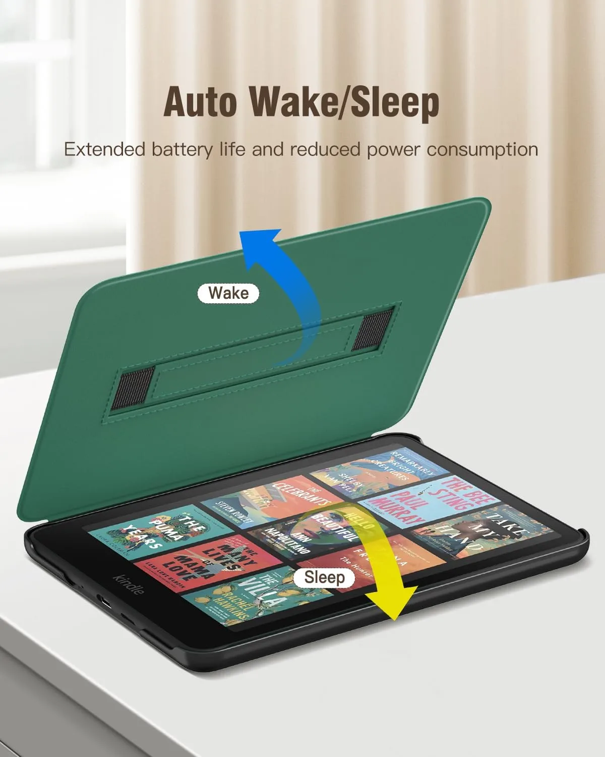 MoKo Case for 7" Kindle Paperwhite 12th Gen 2024 & Colorsoft, Jade Green