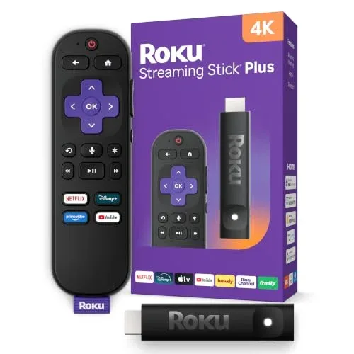 Roku Streaming Stick Plus con Control Remoto por Voz 4K HDR10+